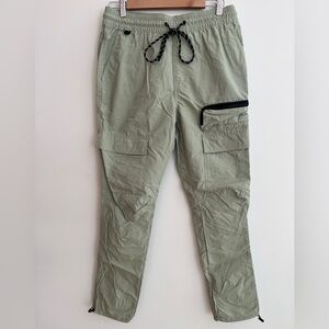 PACSUN Cargo Hiking Jogger Pants High Waist Pockets Pull On Elastic Drawstring